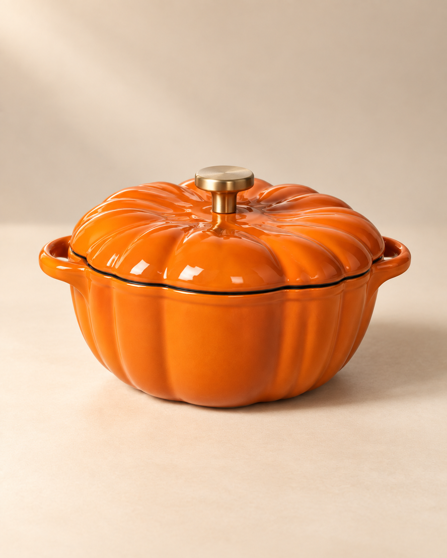 Cocotte citrouille orange 16 cm Saison Sienne